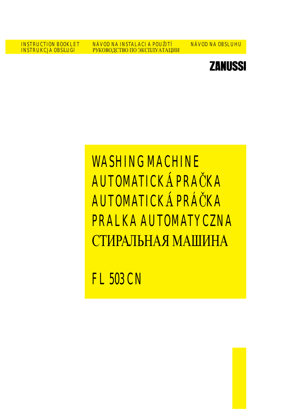 INSTRUCTION BOOKLET INSTRUKCJA OBSLUGI NAVOD NA INSTALACI A...