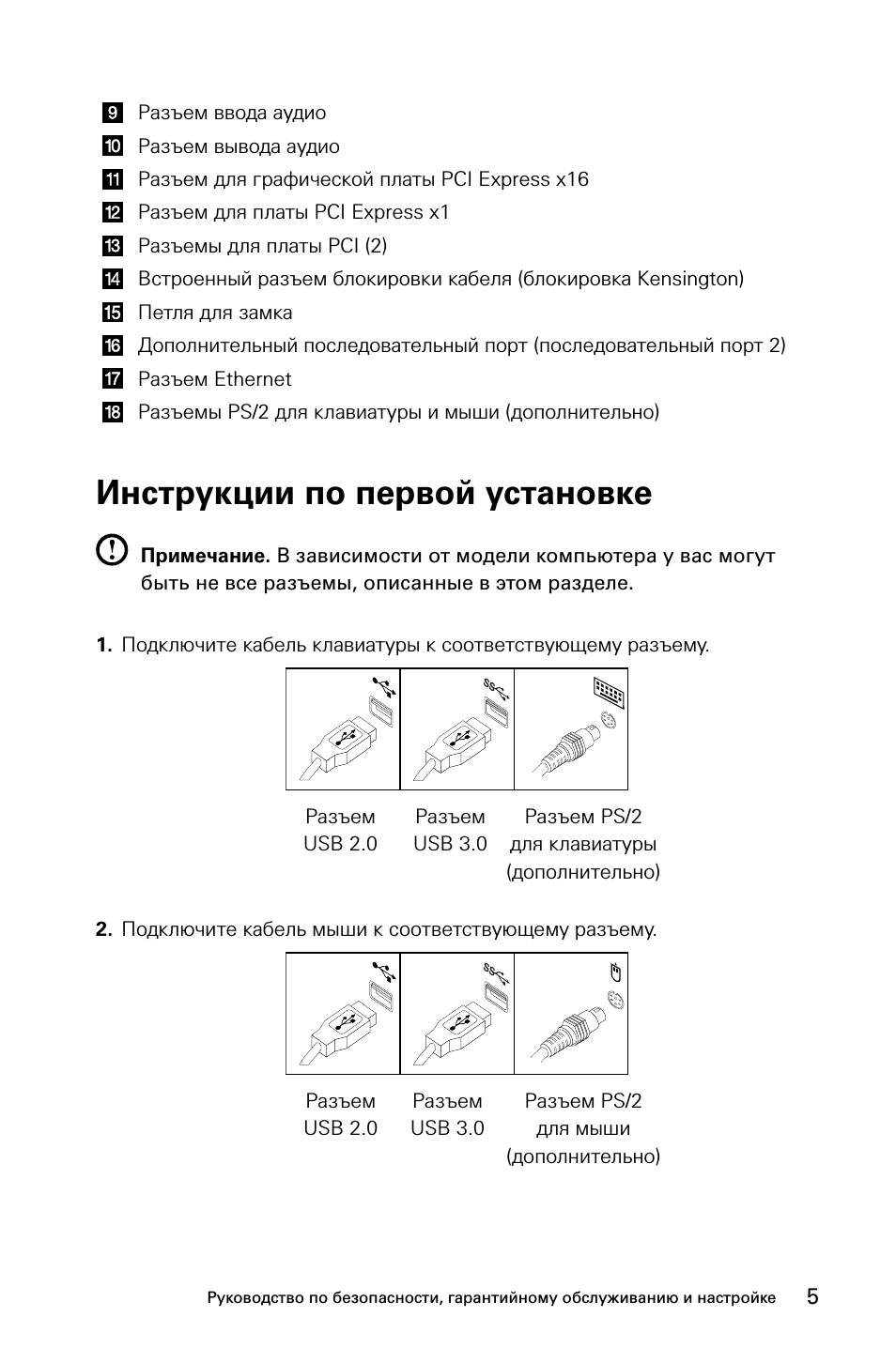 Инструкции по первой установке
