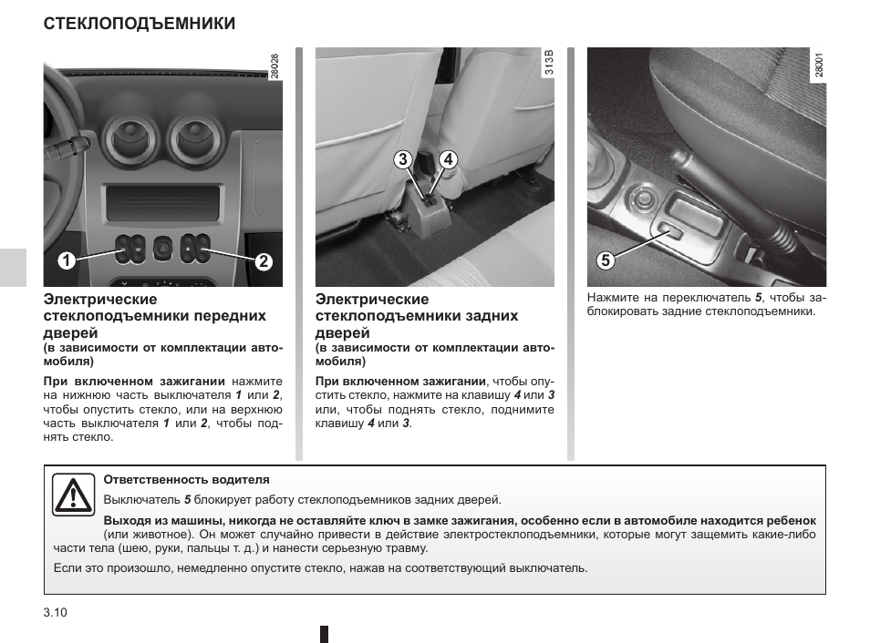 Стеклоподъемники