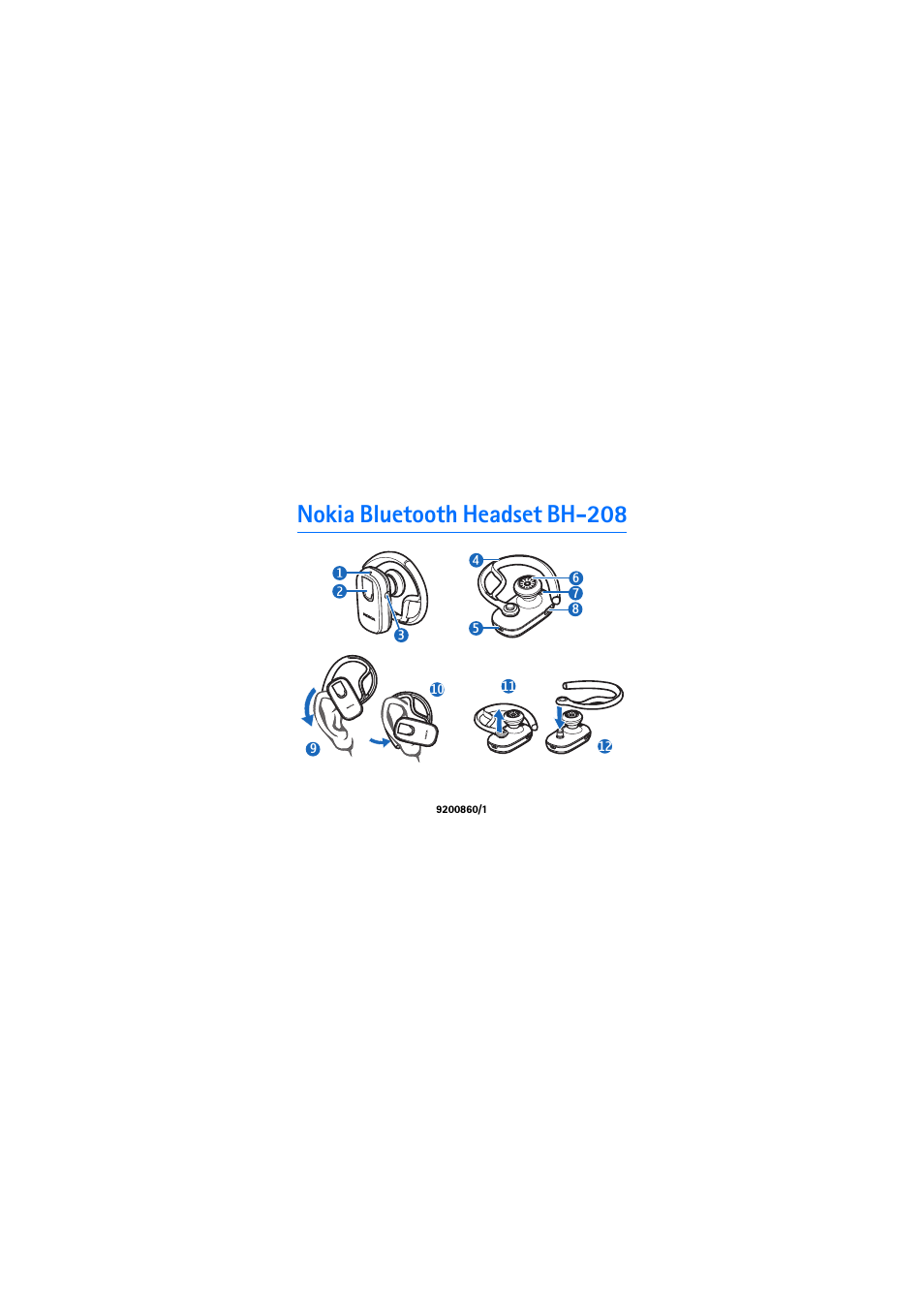 Nokia bluetooth headset bh-208