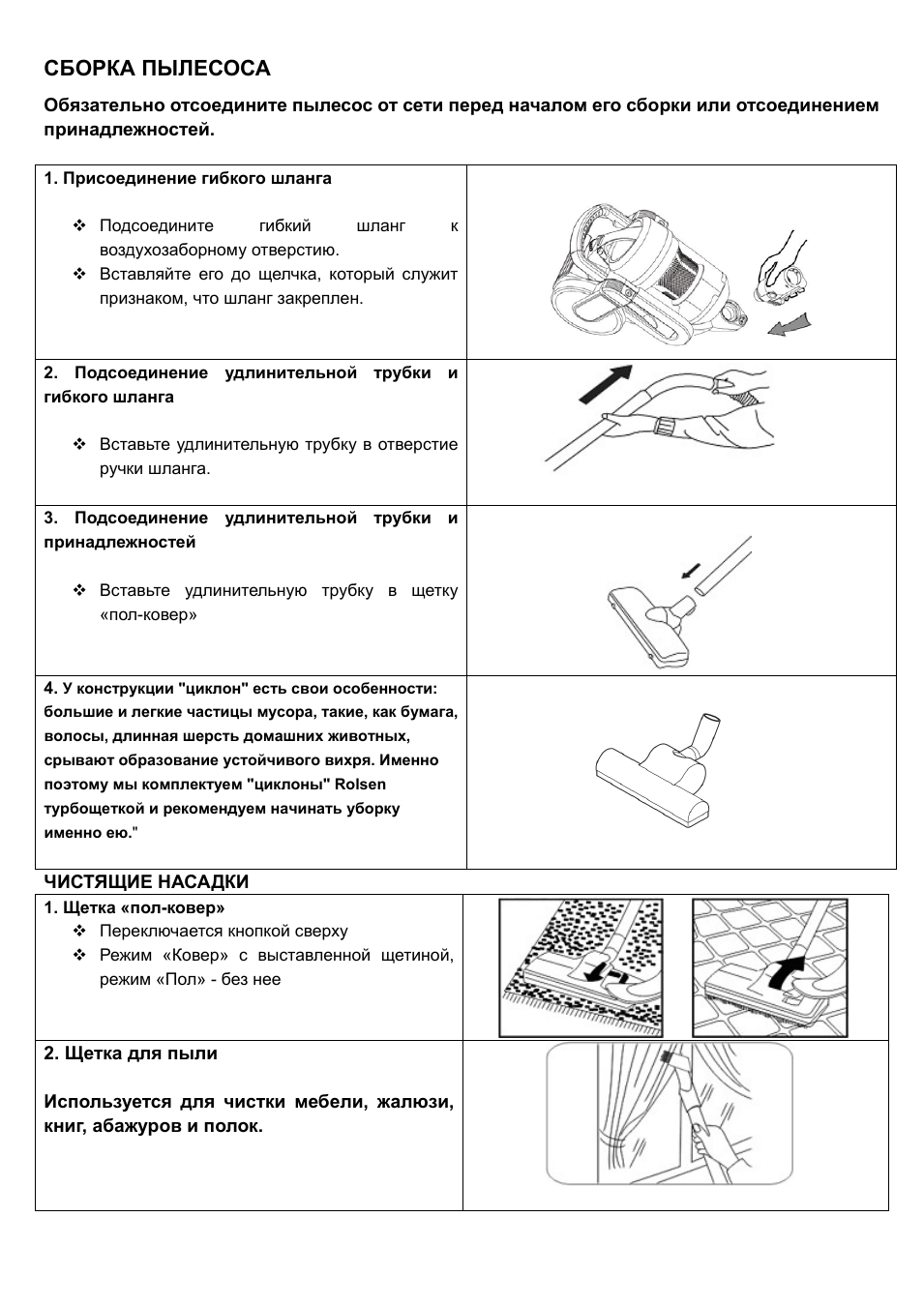 Сборка пылесоса