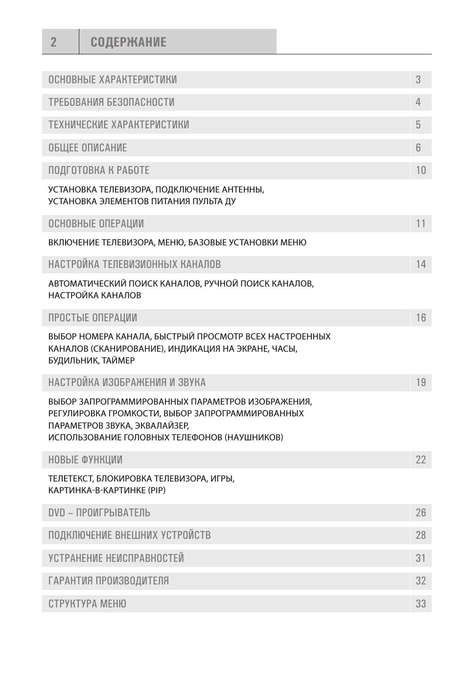 Содержание ОснОвные характеристики...