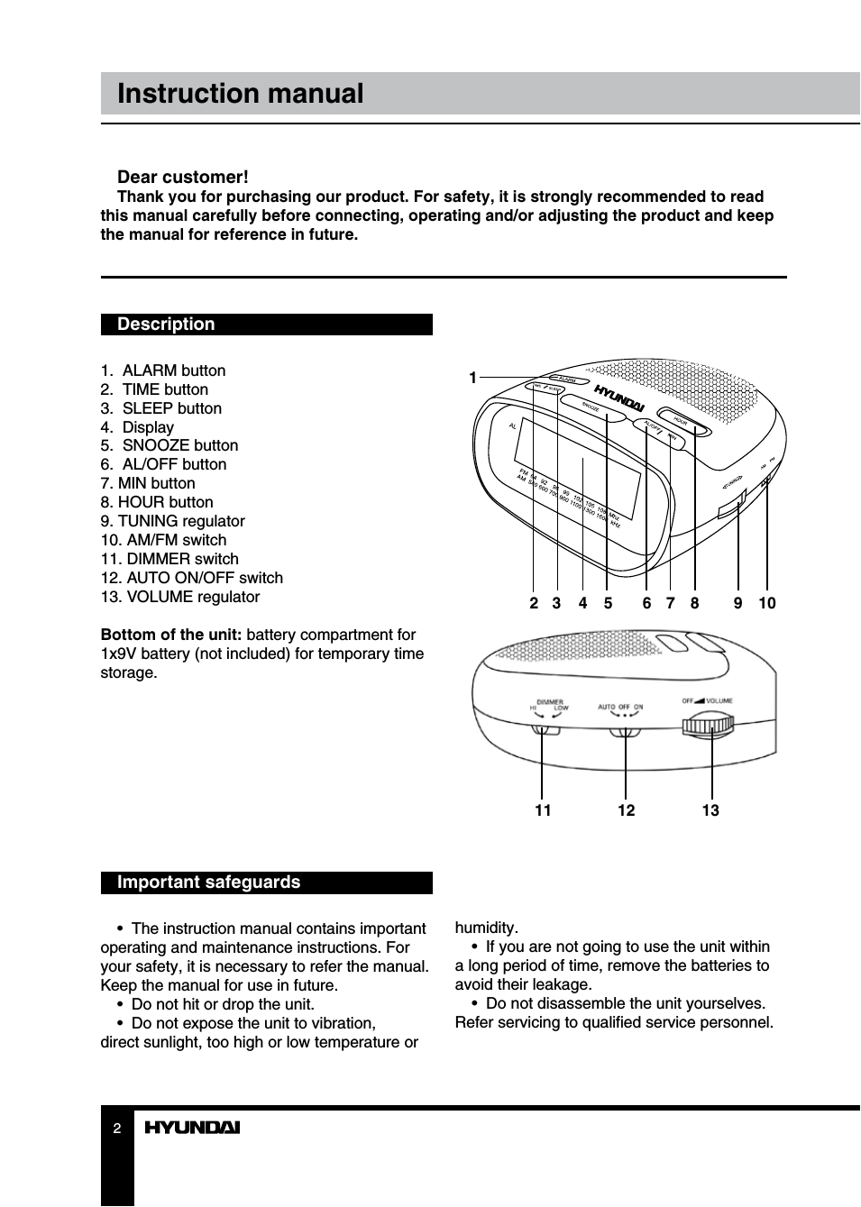 Instruction manual