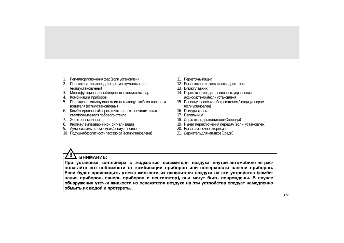 Регулятор положения фар...