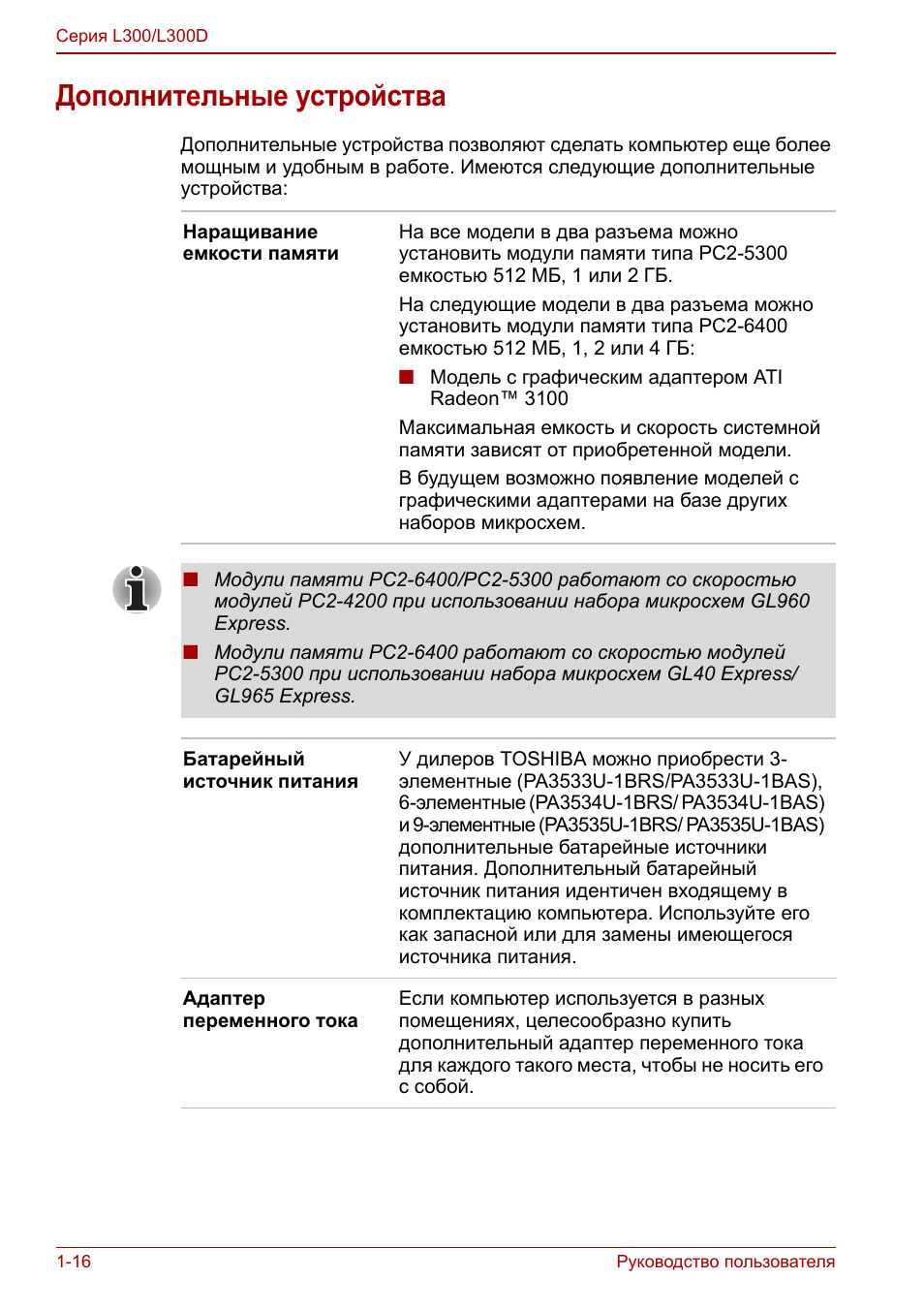 Дополнительные устройства, Дополнительные устройства -16