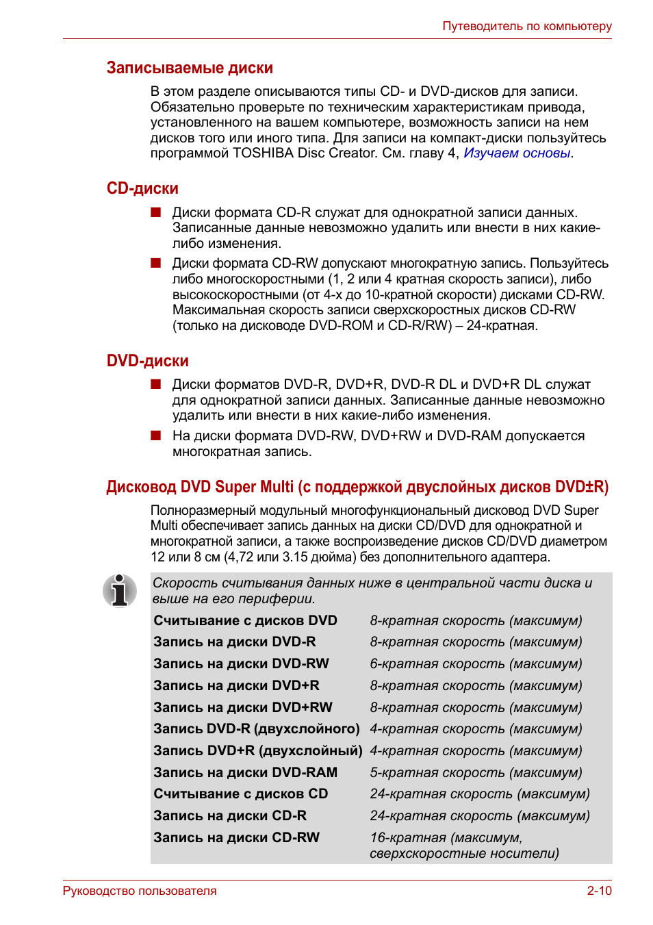 Записываемые диски, Cd-диски, Dvd-диски