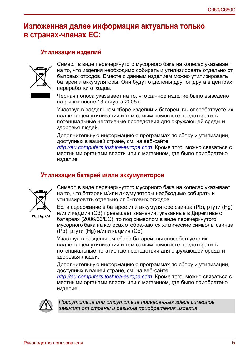 Руководство пользователя ix C...