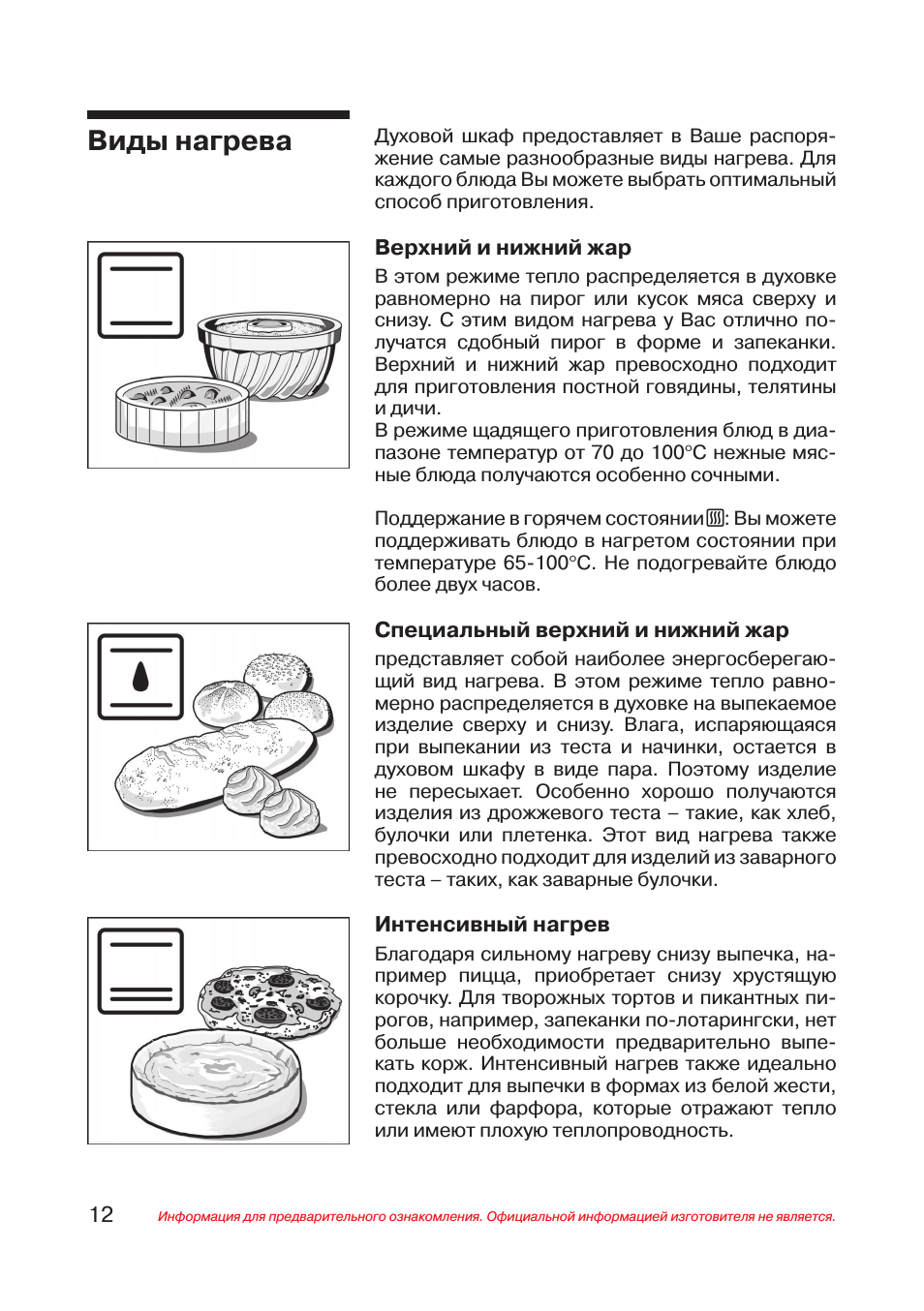 Виды нагрева