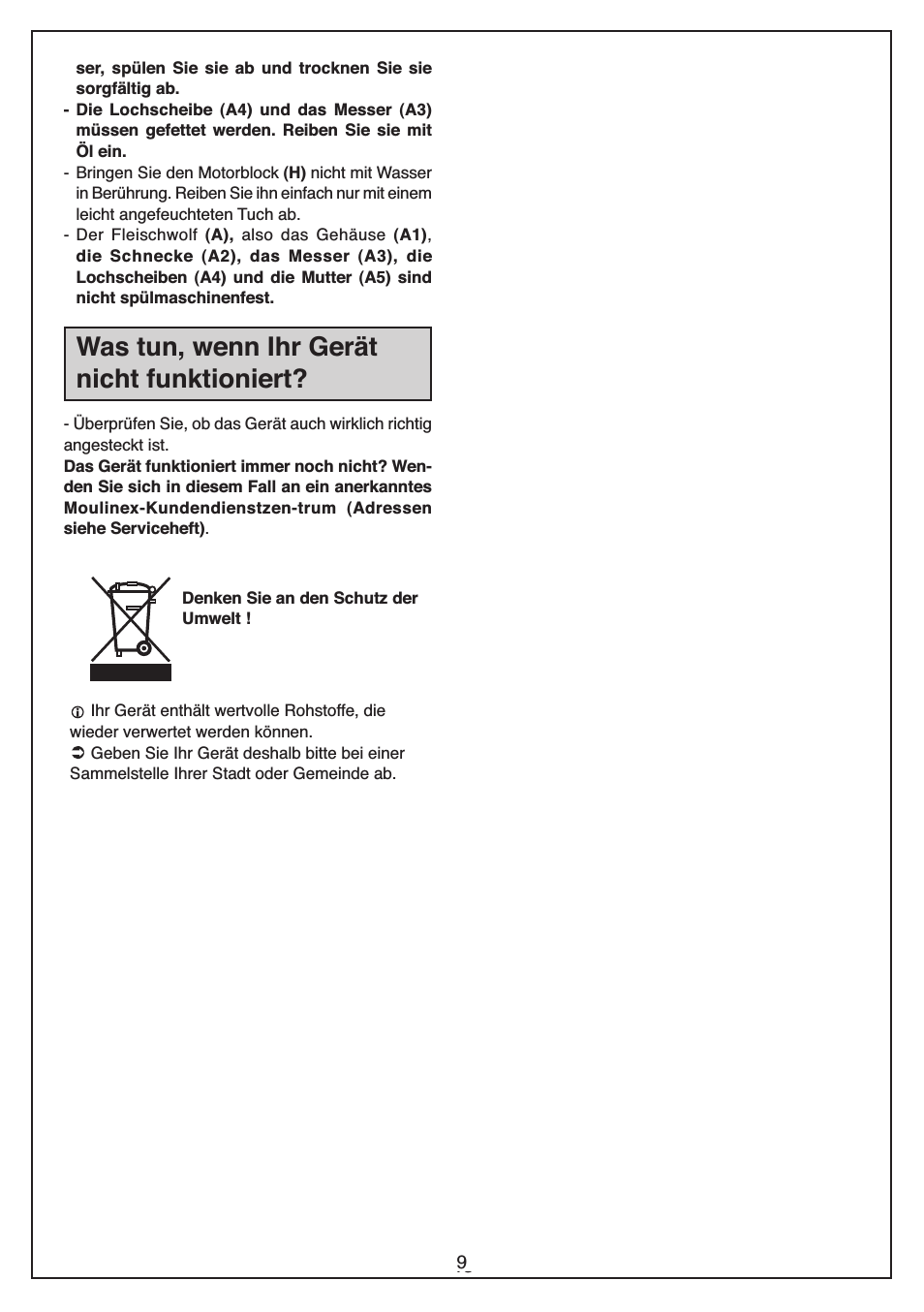 Was tun, wenn ihr gerät nicht funktioniert