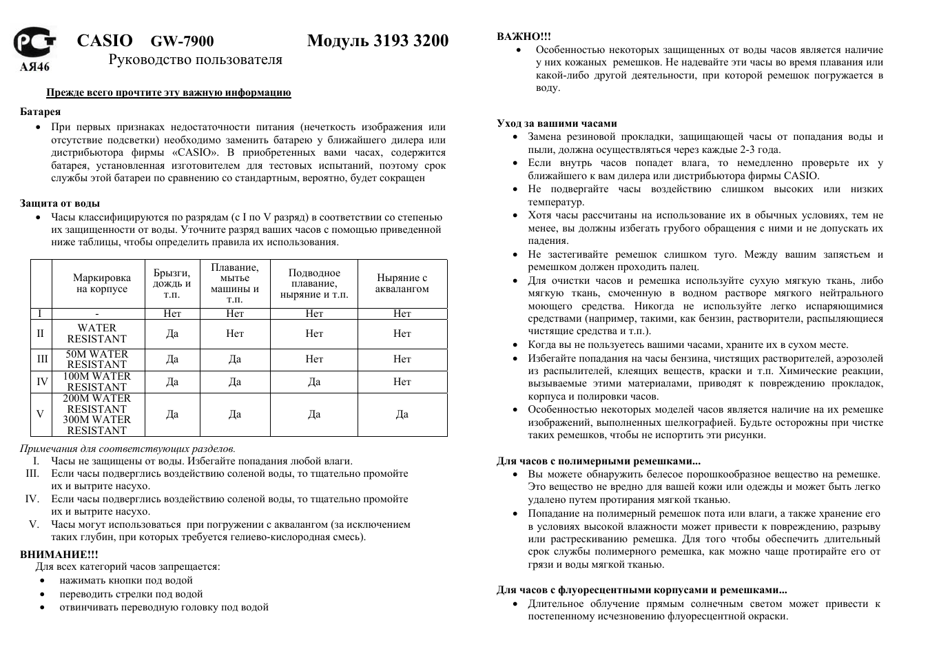 Руководство пользователя Прежде всего прочтите эту важную и...