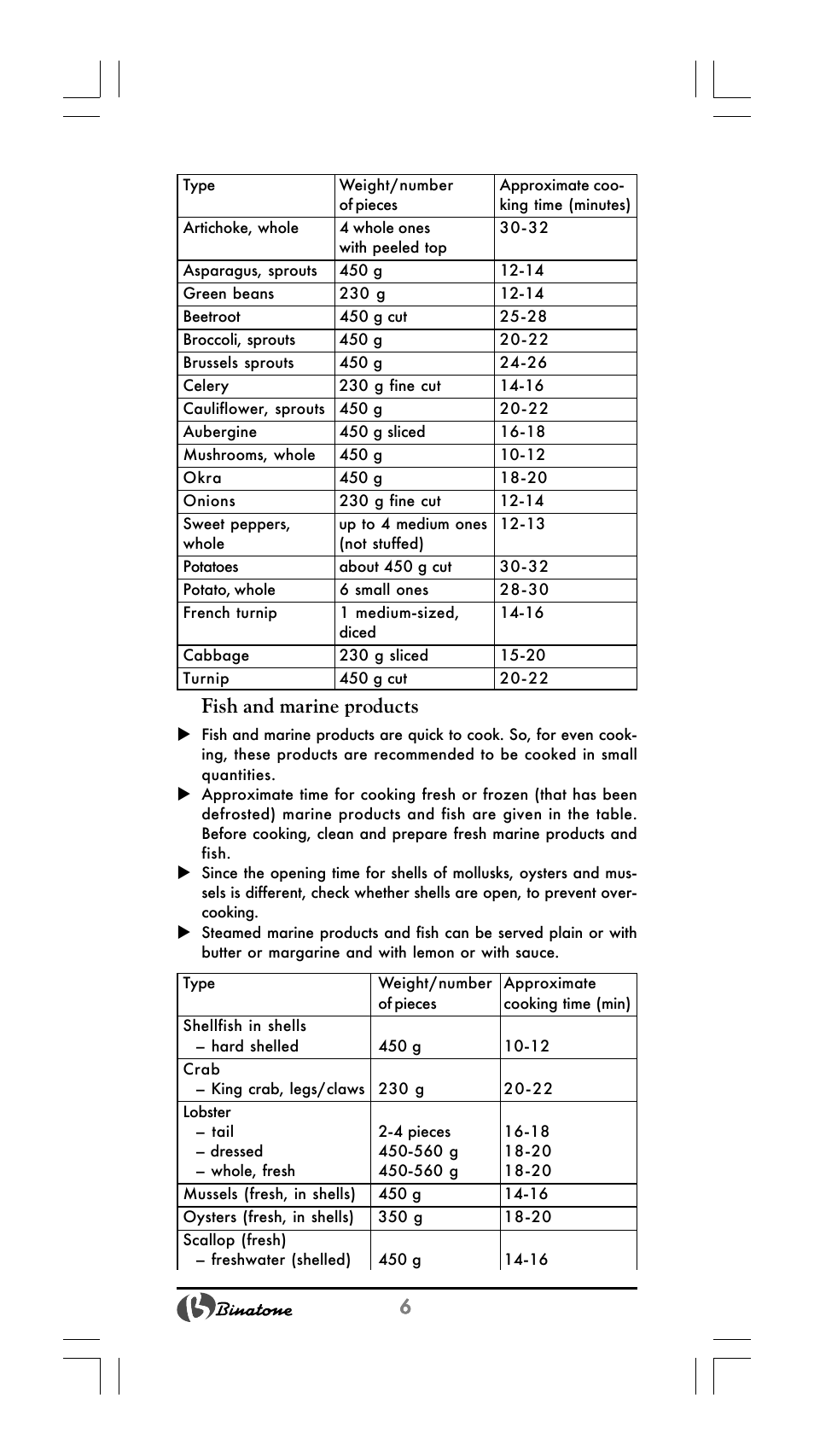 Fish and marine products