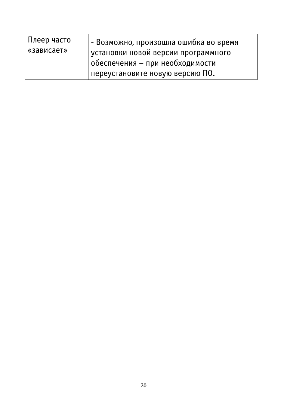   шла ошибка во время  установки новой версии программного  ...