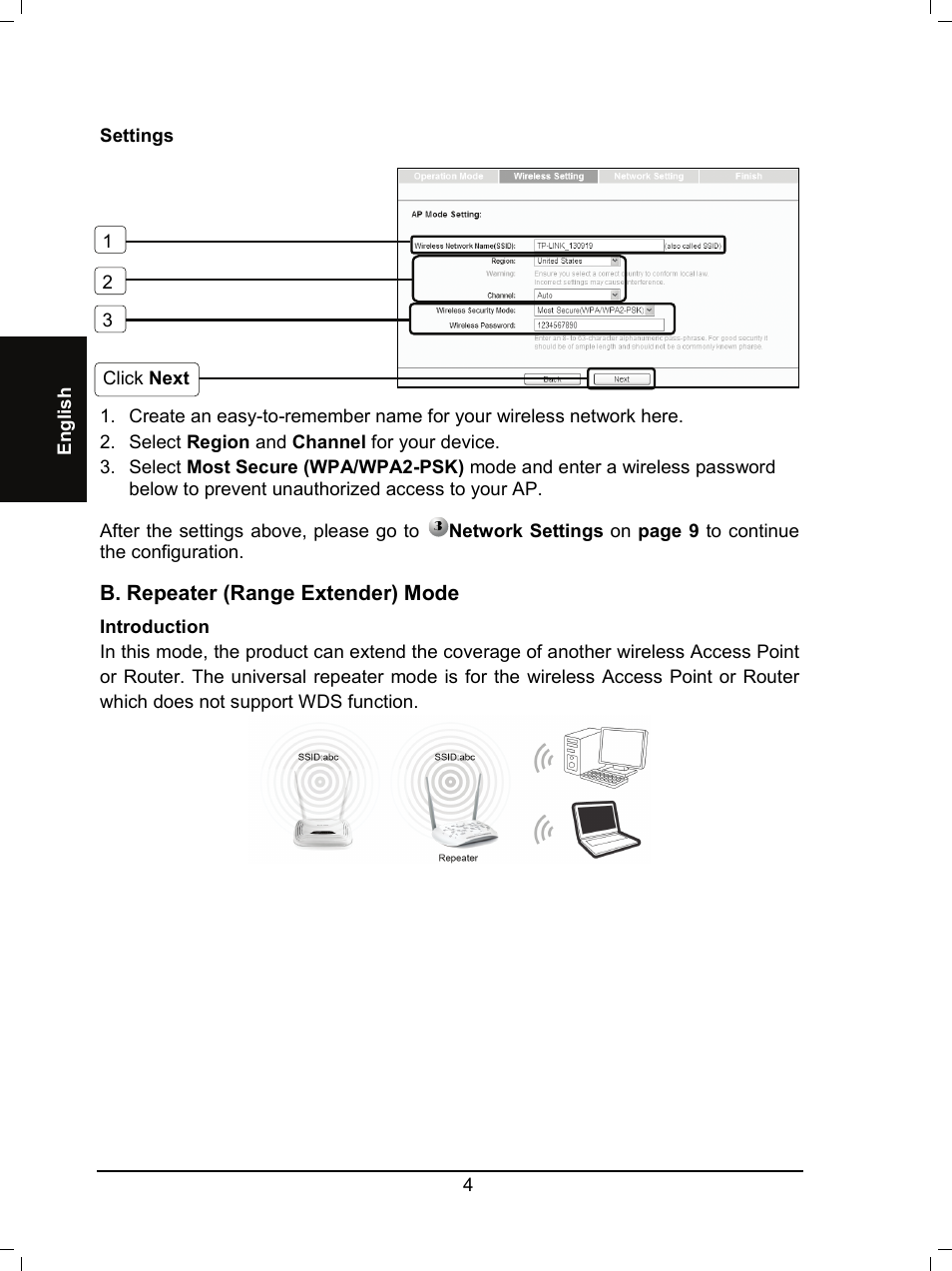   Englis h   Settings    ...