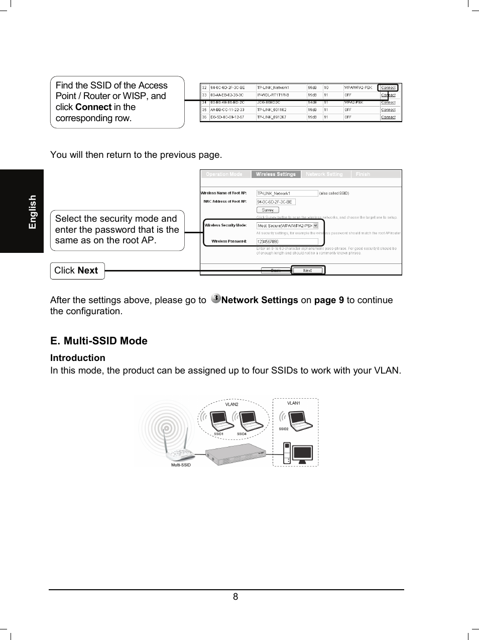   Englis h       You will then return to the previous page. ...