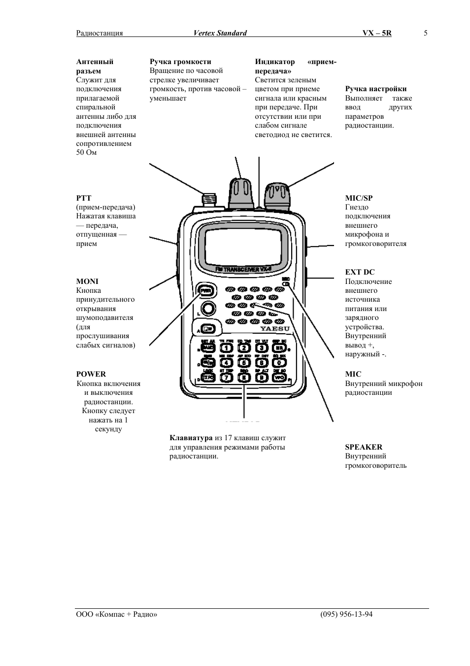 Радиостанция   Vertex Standard    VX ...
