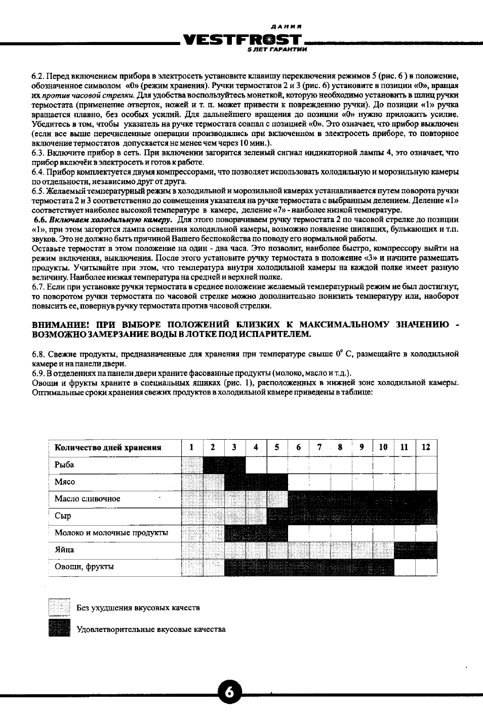 . Перед включением прибора в электросеть установите клавишу ...