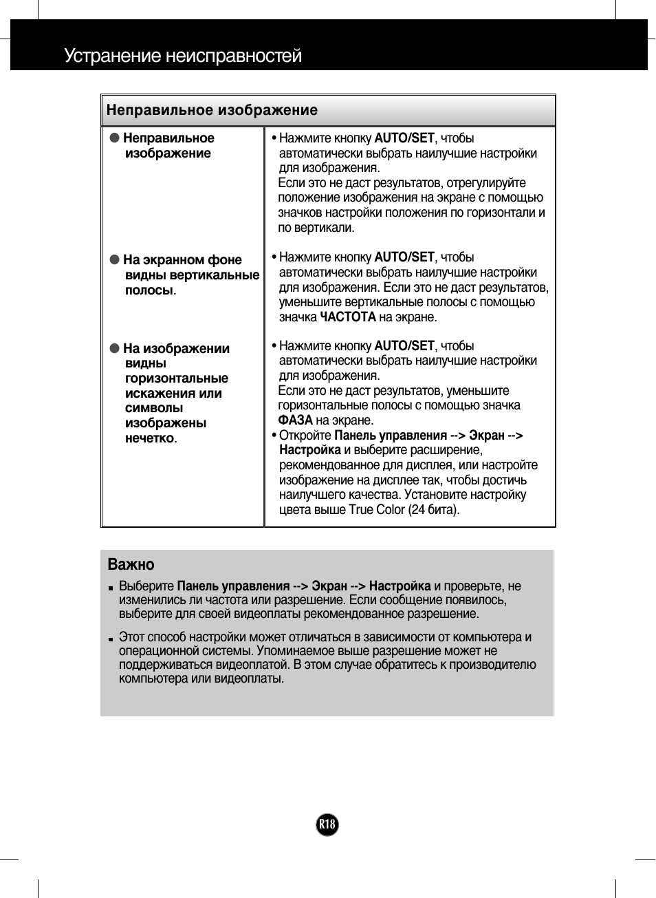 Неправильное изображение, На изображении видны, Важно