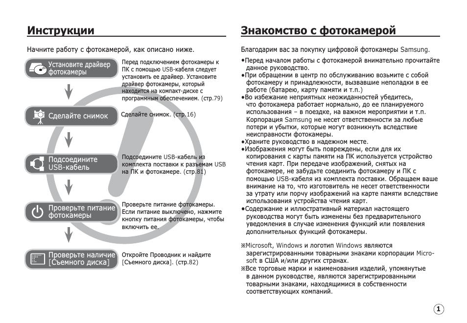 Инструкции, Знакомство с фотокамерой, Инструкции знакомство с фотокамерой