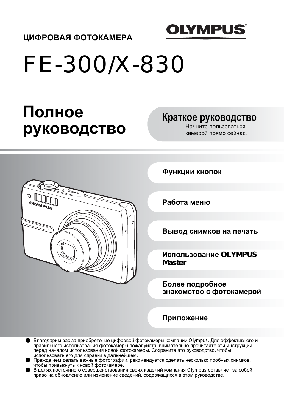 Полное руководство, Краткое руководство