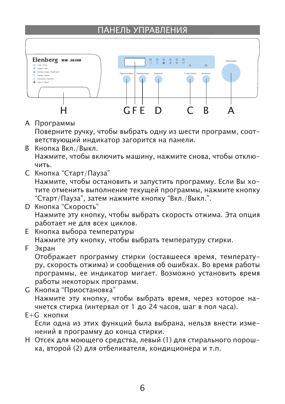 Панель управления