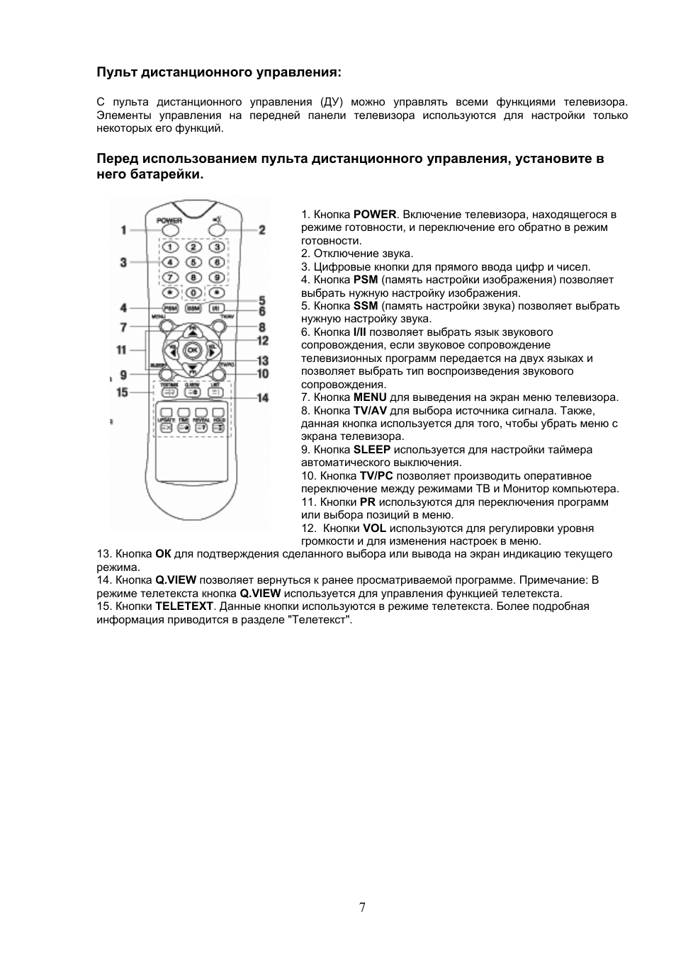 Пульт дистанционного управления:   С пульта дистанционного у...