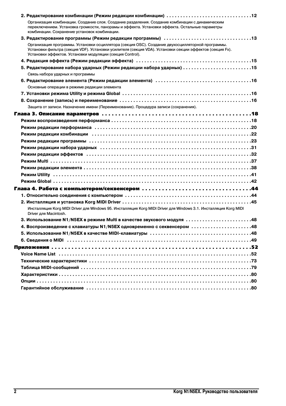 . Редактирование комбинации ...