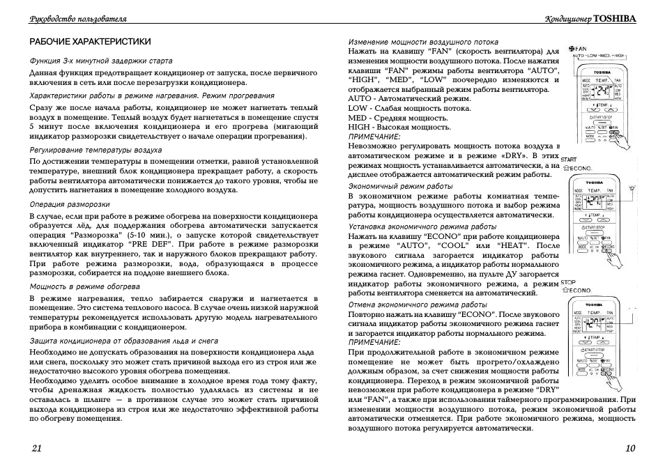 РАБОЧИЕ ХАРАКТЕРИСТИКИ Функция ...