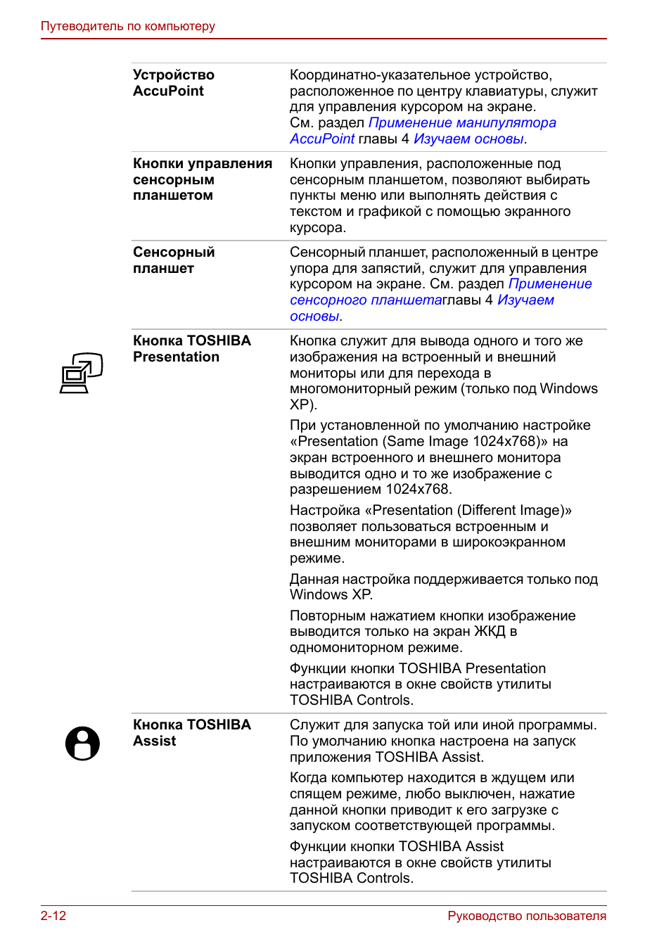  Руководство пользователя Путеводитель по компьютеру Устройс...