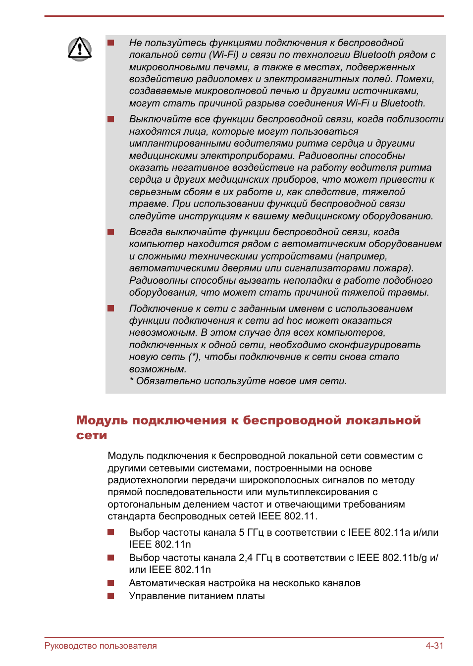 Модуль подключения к беспроводной локальной сети