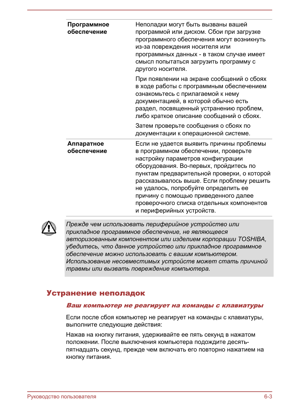 Устранение неполадок