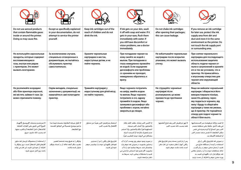  Do not use aerosol products that contain flammable gases in...