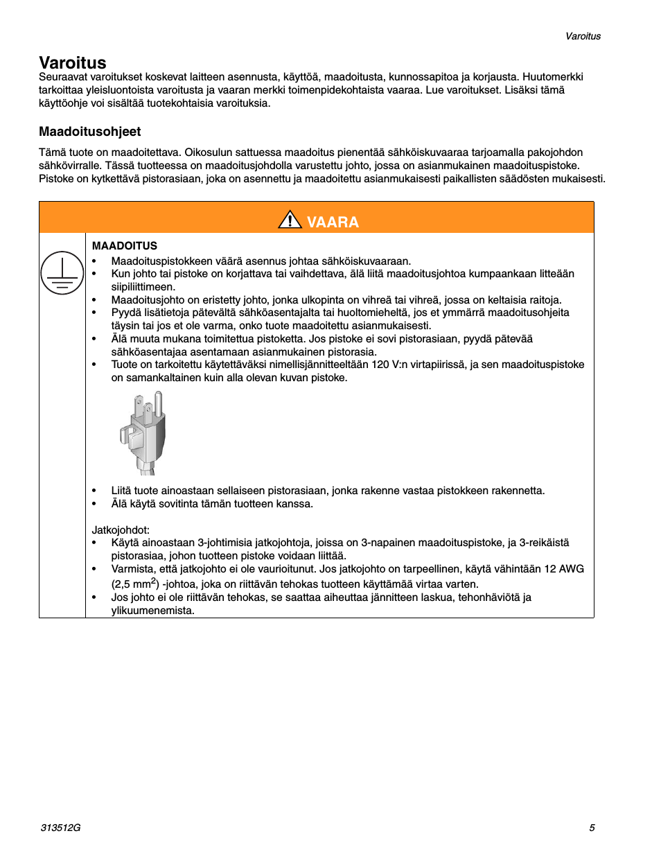Varoitus, Vaara