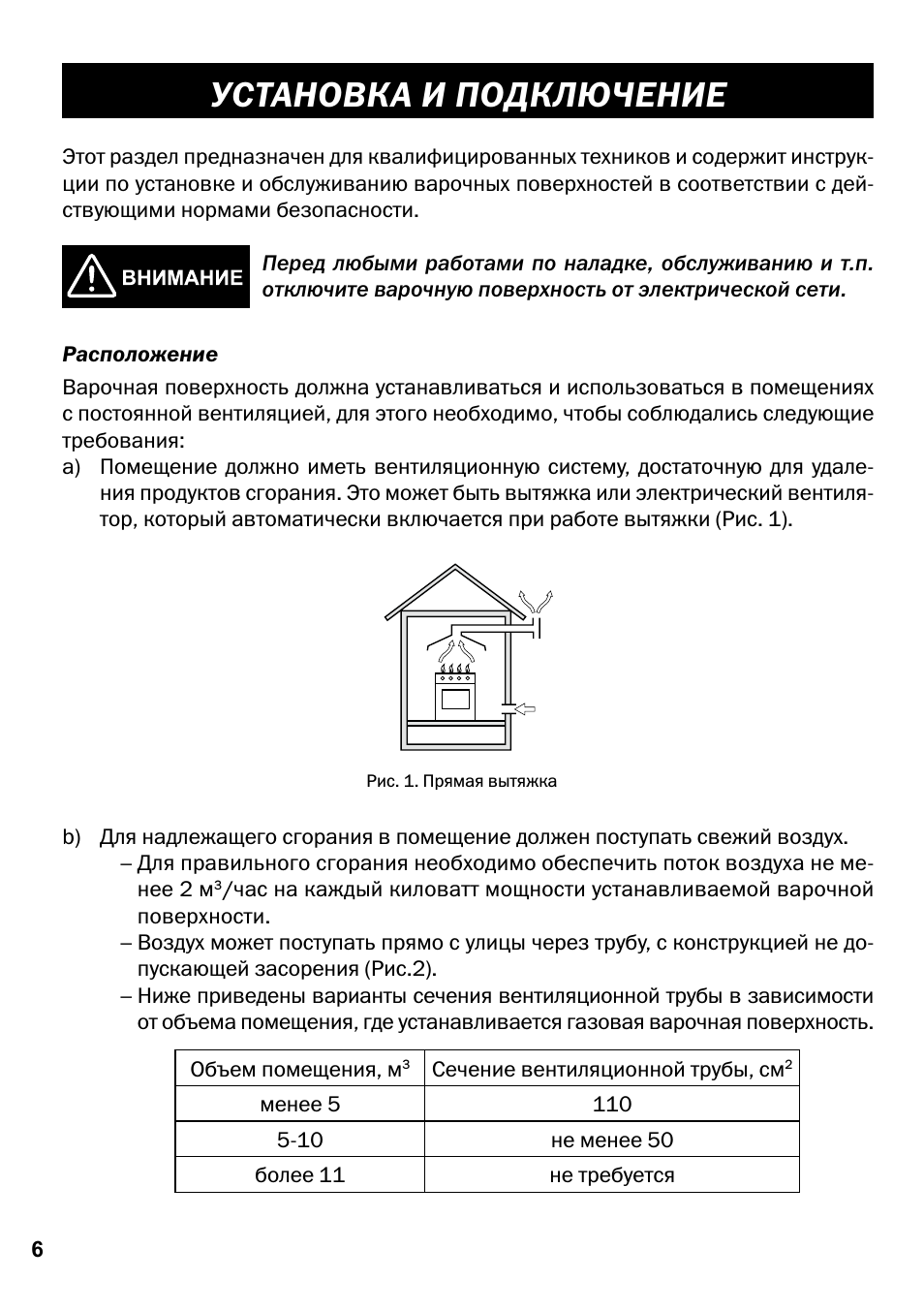 Установка и подключение