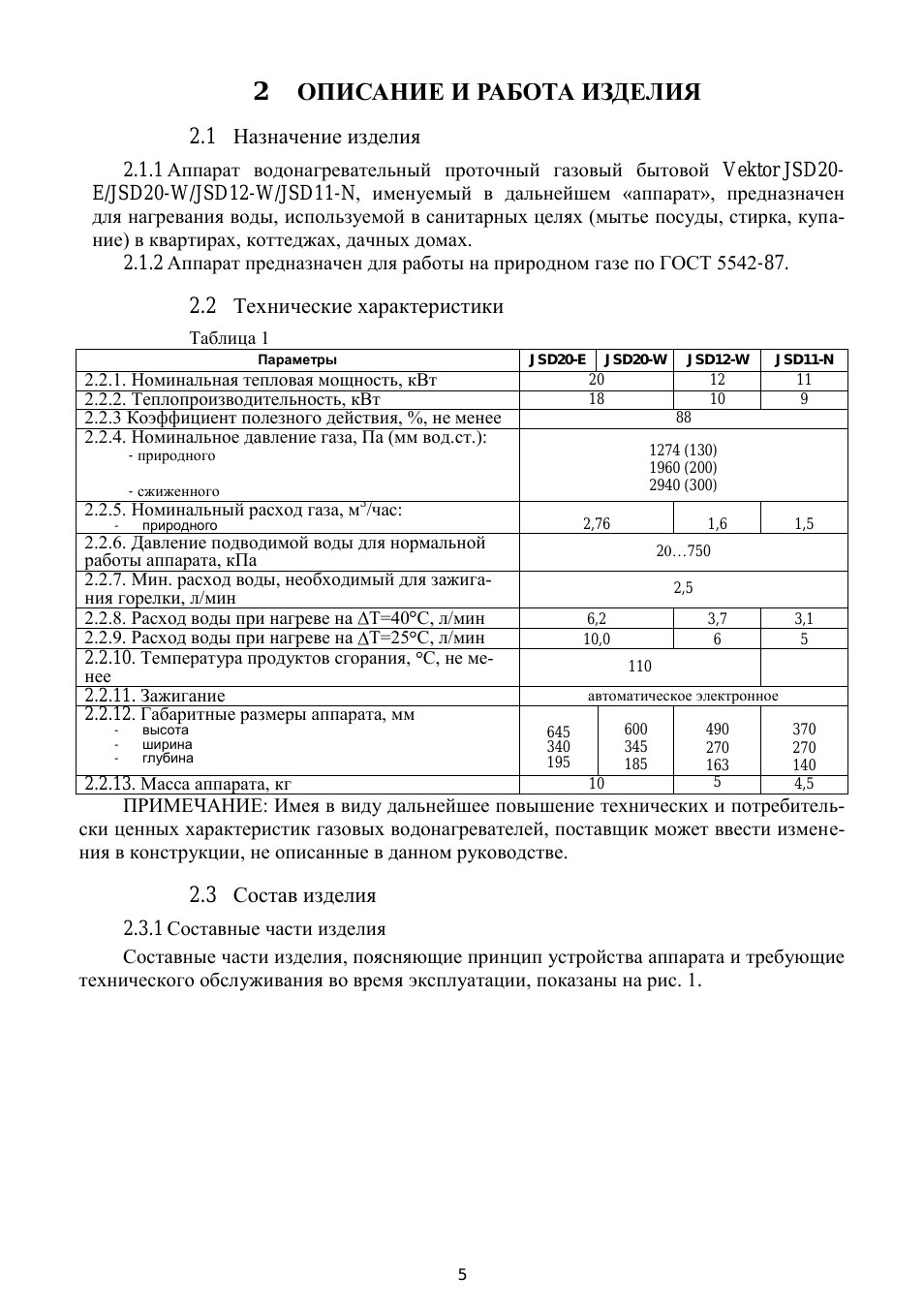 Описание и работа изделия, 2описание и работа изделия, 1 назначение изделия