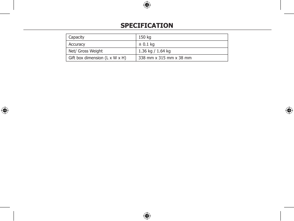 Specification