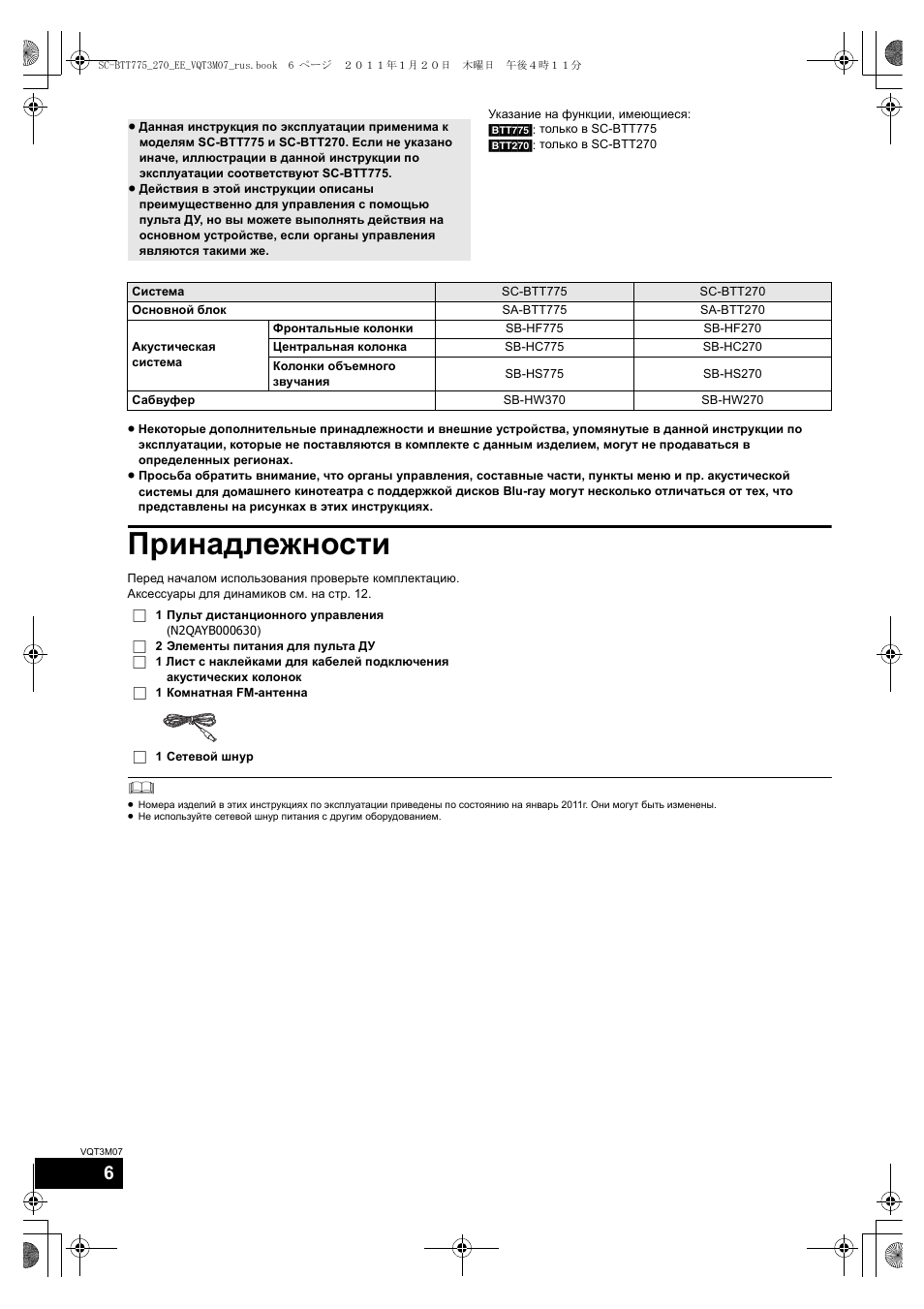Принадлежности