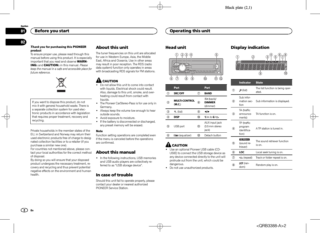 Owner, S manual, Rds media center receiver