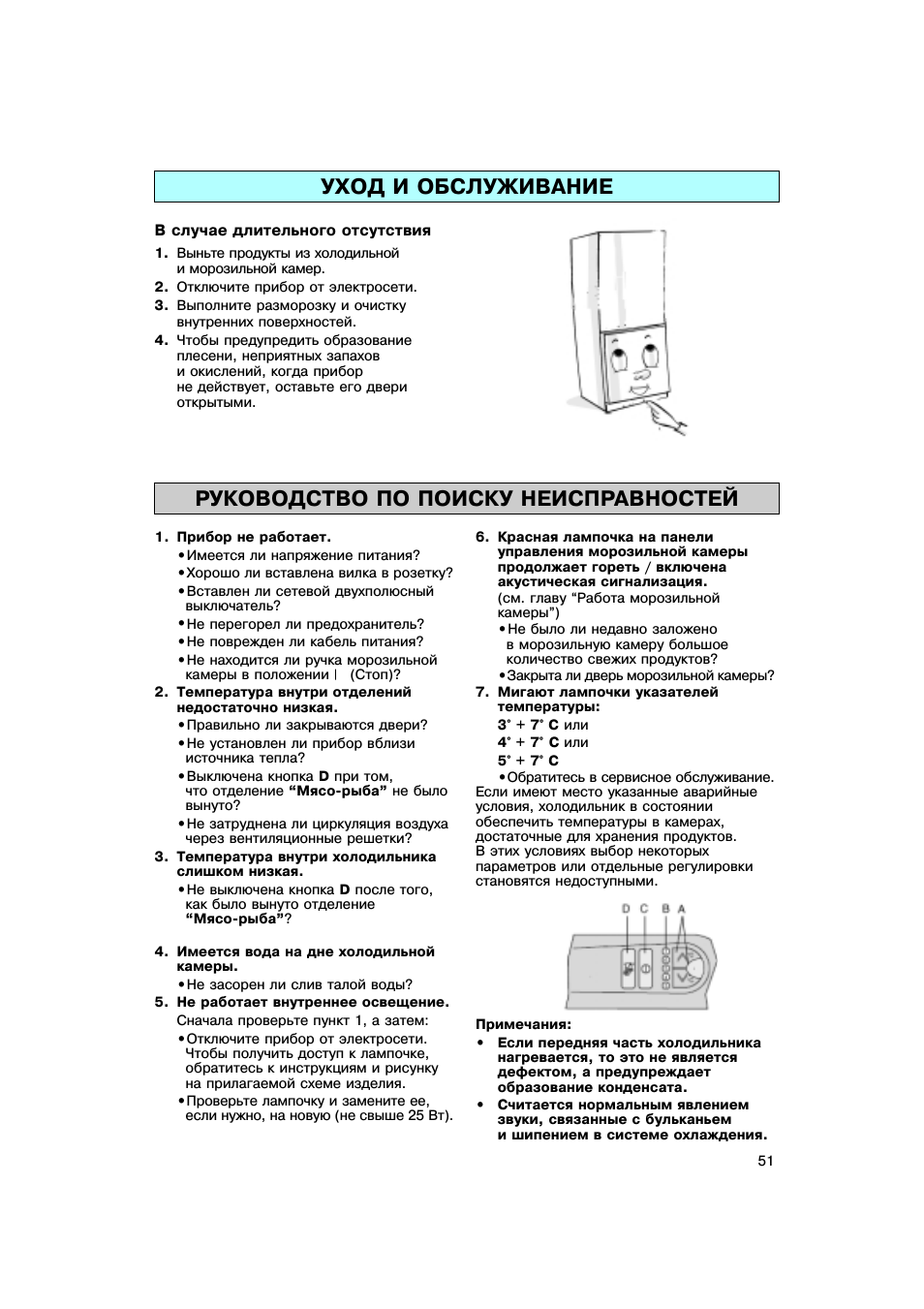 В случае длительного отсутствия...